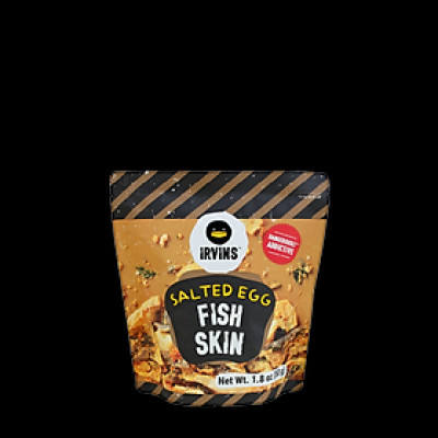 Da cá trứng muối 50g IRVINS - Mini Salted Egg Fish Skin 50g
