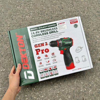 MÁY KHOAN 2 CHỨC NĂNG PIN DEKTON D16-KVT1055PRO - HÀNG CHÍNH HÃNG