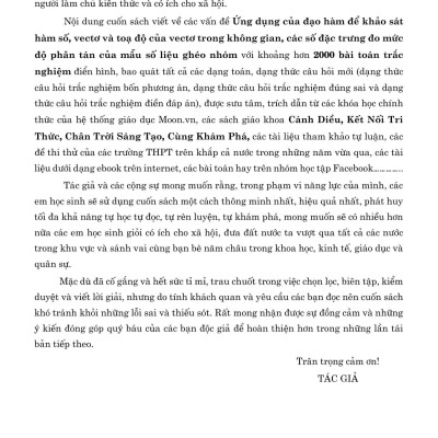 Tổng Ôn Toán Học - Tập 1 (Theo Chương Trình SGK Mới)