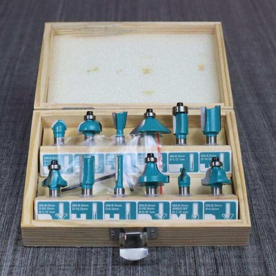 BỘ 12 MŨI PHAY GỖ (8MM) TOTAL TACSR1121