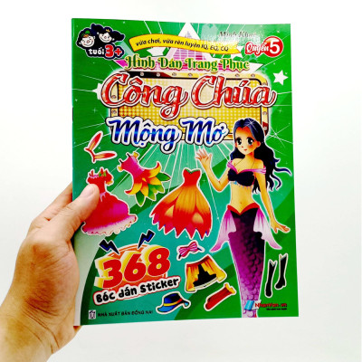 368 Bóc Dán Sticker - Hình Dán Trang Phục Công Chúa - Quyển 5 - Mộng Mơ