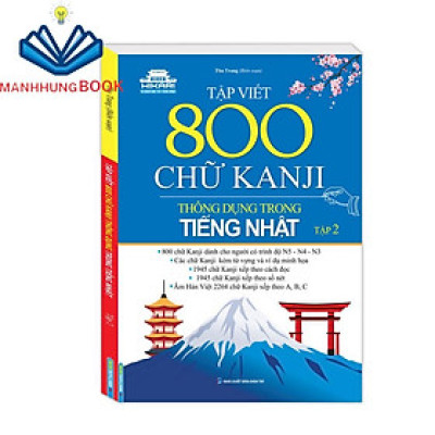 Sách - Tập viết 800 chữ KANJI thông dụng trong tiếng Nhật - Tập 2