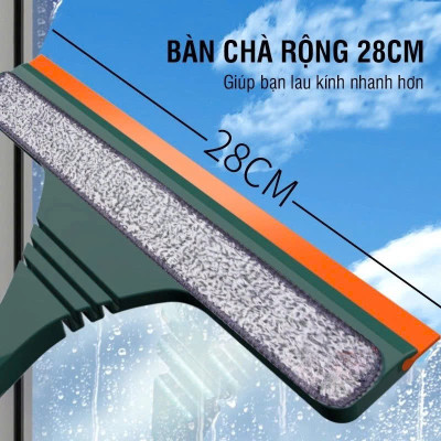 Cây lau kính, gạt chùi kính đa năng 2 đầu trong 1