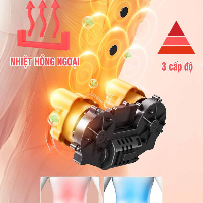 Đệm massage toàn thân 8D đa vị trí phiên bản 618-1 có hồng ngoại 3 cấp độ, mát xa rung tùy chỉnh, 5 chế độ xoa bóp đảo chiều, xoa bóp lưng, vai, gáy đa điểm, hàng chính hãng