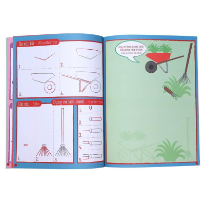 Họa Sĩ Tí Hon - Nào, Ta Cùng Học Vẽ … Khu Vườn Hoa! - Learn To Draw … Flower Graden!