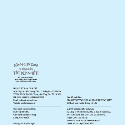 Dành Cho Con Những Điều Tốt Đẹp Nhất - 62 Thói Quen Tốt Giúp Trẻ Có Hệ Thần Kinh Sinh Dưỡng Khỏe Mạnh