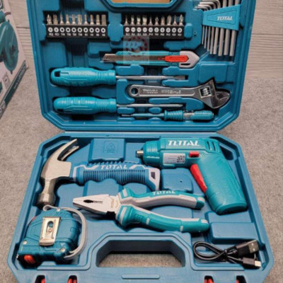 BỘ 38 MÓN BAO GỒM MÁY SIẾT VÍT TSDLI0402 DÙNG PIN 4V TOTAL THKTHP10386 - HÀNG CHÍNH HÃNG