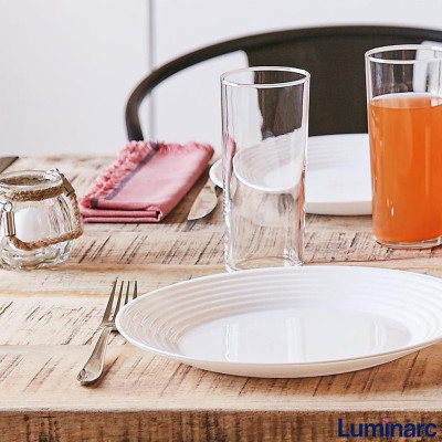 Đĩa (dĩa)/Bộ 6 đĩa thủy tinh nông lòng Luminarc Harena 27cm N5804/N5804*6 | Hàng chính hãng