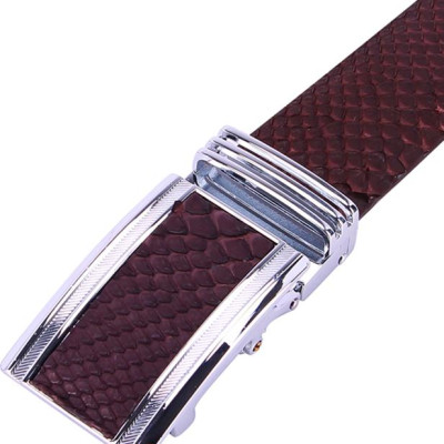 Thắt Lưng Nam Da Trăn Bản Lớn Huy Hoàng HT4344 - Nâu