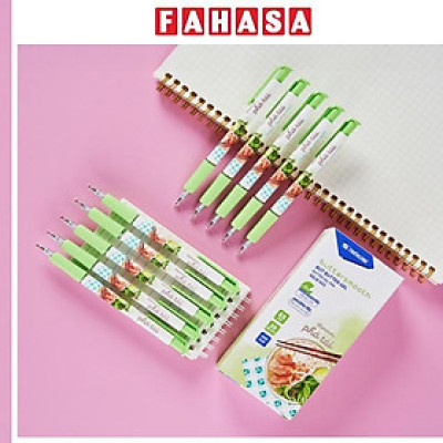 Hộp 20 Bút Gel Buttersmooth B 0.5 mm - Thiên Long GELB-033 - Mực Xanh - Phở Tái