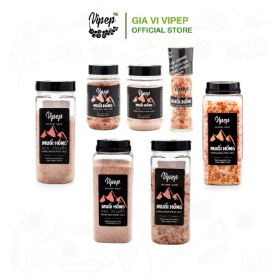 Muối Hồng Himalaya Nguyên Hạt Vipep Hũ Nhựa 1.1kg