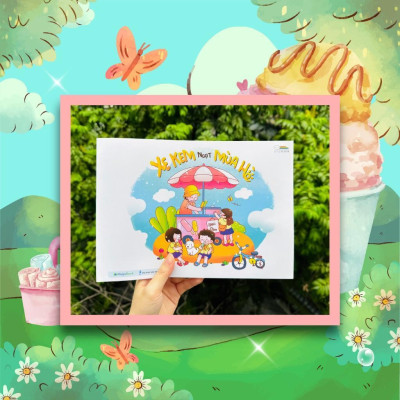 Sách Tô Màu - Xe Kem Ngọt Mùa Hè - Megabook