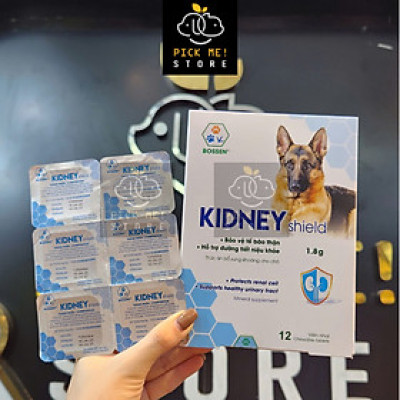 BOSSEN - KIDNEY Shield (dogs) Hỗ Trợ Chức Năng Thận cho Chó - Hộp 12 viên