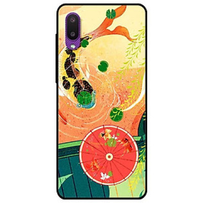 Ốp lưng dành cho Samsung Galaxy A02 mẫu Cá Chép Và Ô Đỏ