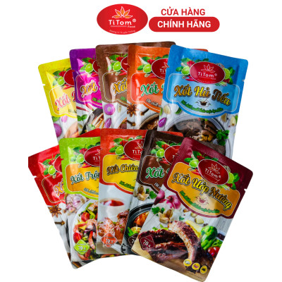 Xốt bún bò Titom gói 70g gia vị bún bò hoàn chỉnh dùng nấu nước lèo bún bò