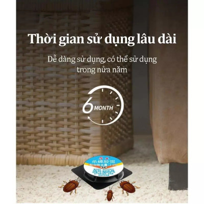 Combo 2 bộ 6 Viên Mồi Diệt Gián, Thuốc Diệt Côn Trùng Sinh Học Không Độc Hại Dùng Trong Nhà Bếp, Hộ Gia Đình