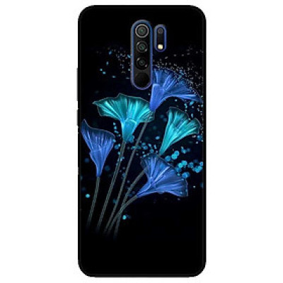 Ốp lưng dành cho Xiaomi Redmi 9 mẫu Hoa Đêm Xanh