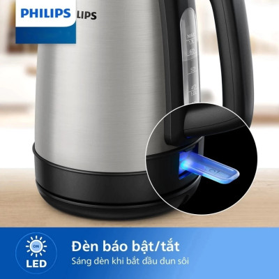 Ấm Đun Nước  Philips 1.7L HD9350/90, công suất 2000w | Hàng Chính Hãng