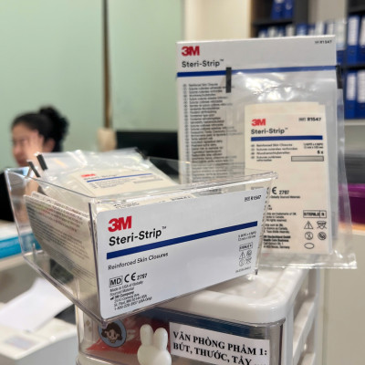 Vỉ 6 miếng dán thay chỉ khâu da 3M Steri-strip™ R1547 – 12mm x 100mm | Sản xuất tại Mỹ