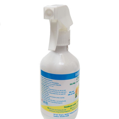Chai xịt Biopro 300ml khử mùi diệt khuẩn kháng khuẩn Khu vực gây mùi khó chịu Khu vực nhà vệ sinh Hương chanh thơm mát