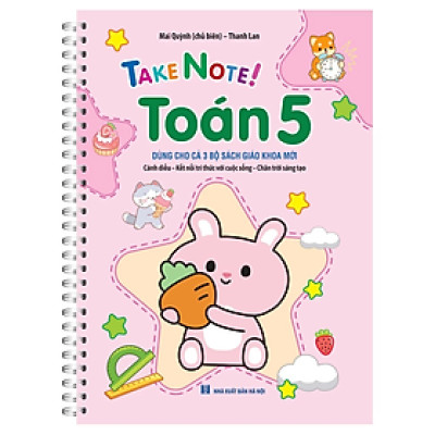 Sách - Take note! Toán 5 có lò xo (dùng cho cả 3 bộ SGK mới: cánh diều, kết nối tri thức, chân trời sang tạo)