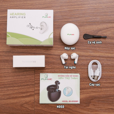 Máy trợ thính không dây Funmic EN-IA008A - Thiết kế thông minh hiện đại
