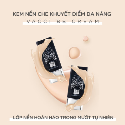 Kem BB VACCI - Che Khuyết Điểm - Lớp Nền Hoàn Chỉnh - Nâng Tone Da SPF36+PA++