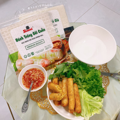 [LOẠI TRÒN] Bánh tráng gỏi cuốn Shammi tròn size 22cm túi 400g (Bánh tráng cuốn xuất khẩu)