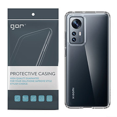 Ốp Lưng Silicon TPU trong suốt GOR cho Xiaomi 12 Pro - Hàng Nhập Khẩu