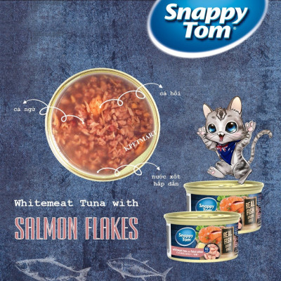 Pate Snappy Tom Lon Premium Lon 70g 85g – Hương Gà, Cá Ngừ, Tôm – Thơm Ngon Khó Cưỡng