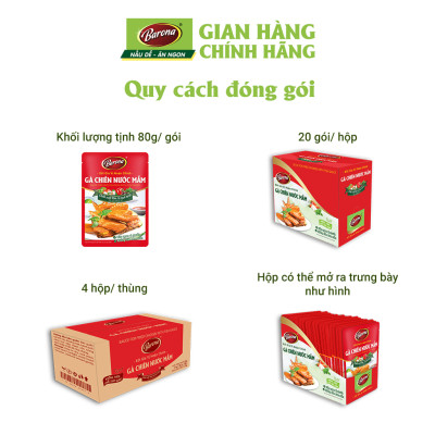 Xốt Gia Vị Hoàn Chỉnh BARONA Gà Chiên Nước Mắm 80g