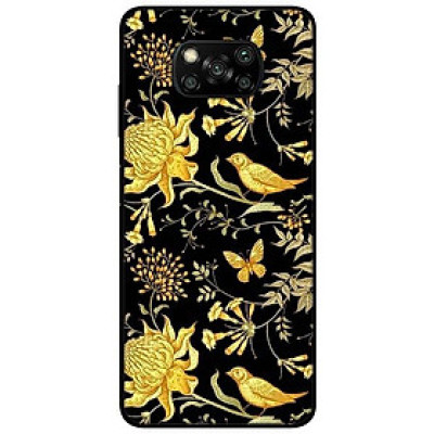Ốp lưng dành cho Xiaomi Poco X3 mẫu Chim Mẫu Đơn Vàng