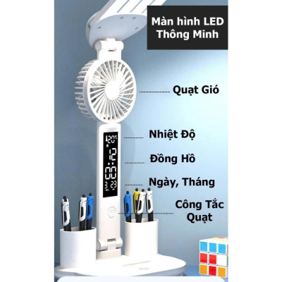 Đèn LED Để Bàn Đa Năng, Đèn Học Để Bàn Chống Cận Cao Cấp Với 3 đèn，đèn học，đèn học chống cận