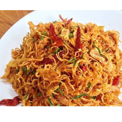 Combo 2kg khô gà lá chanh giòn vừa, cay lá chanh VIETTINMART