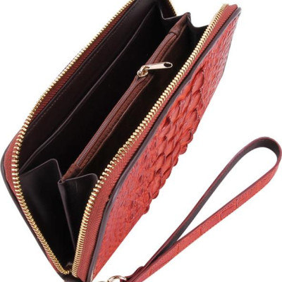 Ví Nữ Huy Hoàng HT3246 (10.5 x 19 cm) - Nâu Đỏ