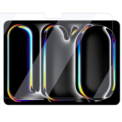 Miếng dán màn hình kính cường lực cho iPad Pro 13 inch M4 2024/ iPad Pro 11 inch M4 2024 hiệu Pro Glass (mỏng 0.2 mm, vát cạnh 2.5D, chống trầy, chống va đập - hàng nhập khẩu