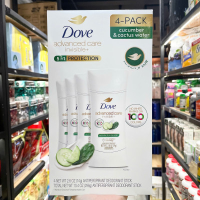 Lăn khử mùi Dưa Leo Dove Advanced Care 48h 74g Hàng Nhập Mỹ 