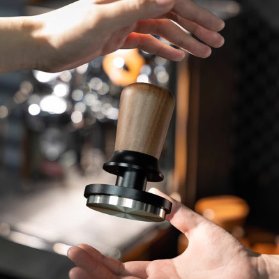 Feepie Tamper nén cà phê cố định lực cân bằng Wood charm