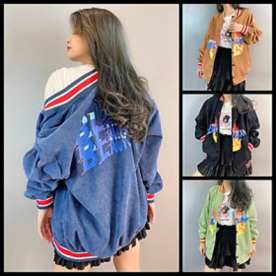 ÁO KHOÁC KAKI NHUNG GÂN In Dẻo Blackar (M2340 - Kèm Ảnh Thật)