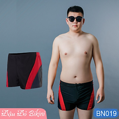 Quần bơi nam BIG SIZE dáng ngắn, đồ bơi cao cấp cho người mập béo, size đại đến 125kg, chất đẹp co giãn cao, thoáng khí, nhanh khô, ôm gọn gàng thoải mái | BN019
