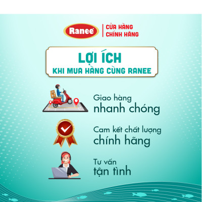 Hộp 10 chai nước mắm nhĩ dinh dưỡng Ranee cá cơm 60N 60ml