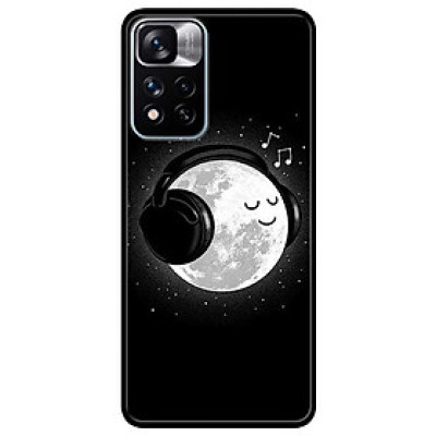 Ốp lưng dành cho Xiaomi Redmi Note 11 Pro 5G ( Bản Nội Địa ) - Mặt Trăng Nghe Nhạc