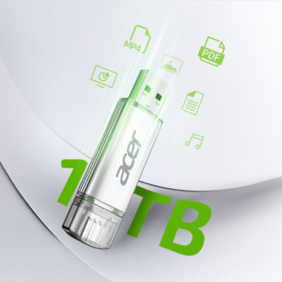 USB Acer UT300 3.2 Gen1 USB-C & USB-A tốc độ upto 150MB/s BH 5 NĂM 1 ĐỔI 1 Hàng chính hãng