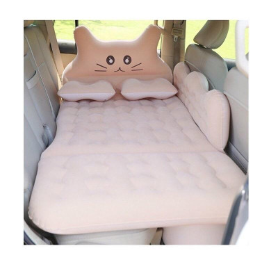 Đệm hơi ô tô, Nệm hơi ô tô cao cấp hình chú mèo - Giường nệm hơi xe ô tô 5 7 chỗ cho SUV (TẶNG KÈM BƠM ĐIỆN VÀ 2 GỐI)