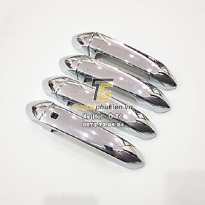 Bộ ốp tay nắm cửa, hõm cửa xe Vinfast Lux A2.0 mạ Crom