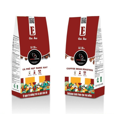 Cà Phê Rovina Gu Âu -  Pha Máy -  Gói 250gr ( Nguyên Hạt) Mùi Thơm Quyến Rũ, Đậm Đà Hương Vị Nhẹ Nhàng Trời Âu