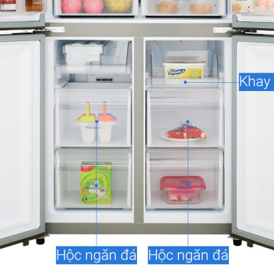 Tủ Lạnh AQUA Inverter 456 Lít AQR-IGW525EM GB - HÀNG CHÍNH HÃNG