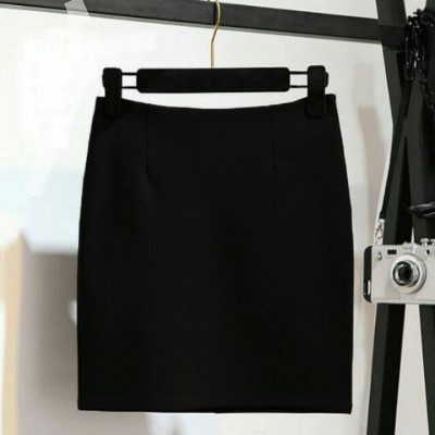 Chân váy bút chì ôm body màu đen dáng ngắn độ dài 42cm thời trang công sở nữ 