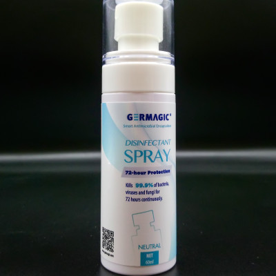 Chai Xịt Diệt Khuẩn Đa Năng Germagic 60ml (mùi Tự Nhiên) - Tác Dụng Siêu Ưu Việt diệt 99.9% Lên Đến 72 Giờ [Huy chương vàng Phát minh Geneva 2018]