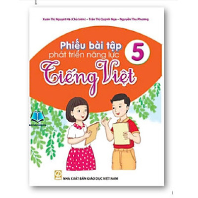 Sách - Combo - Phiếu bài tập phát triển năng lực Toán + Tiếng Việt lớp 5
